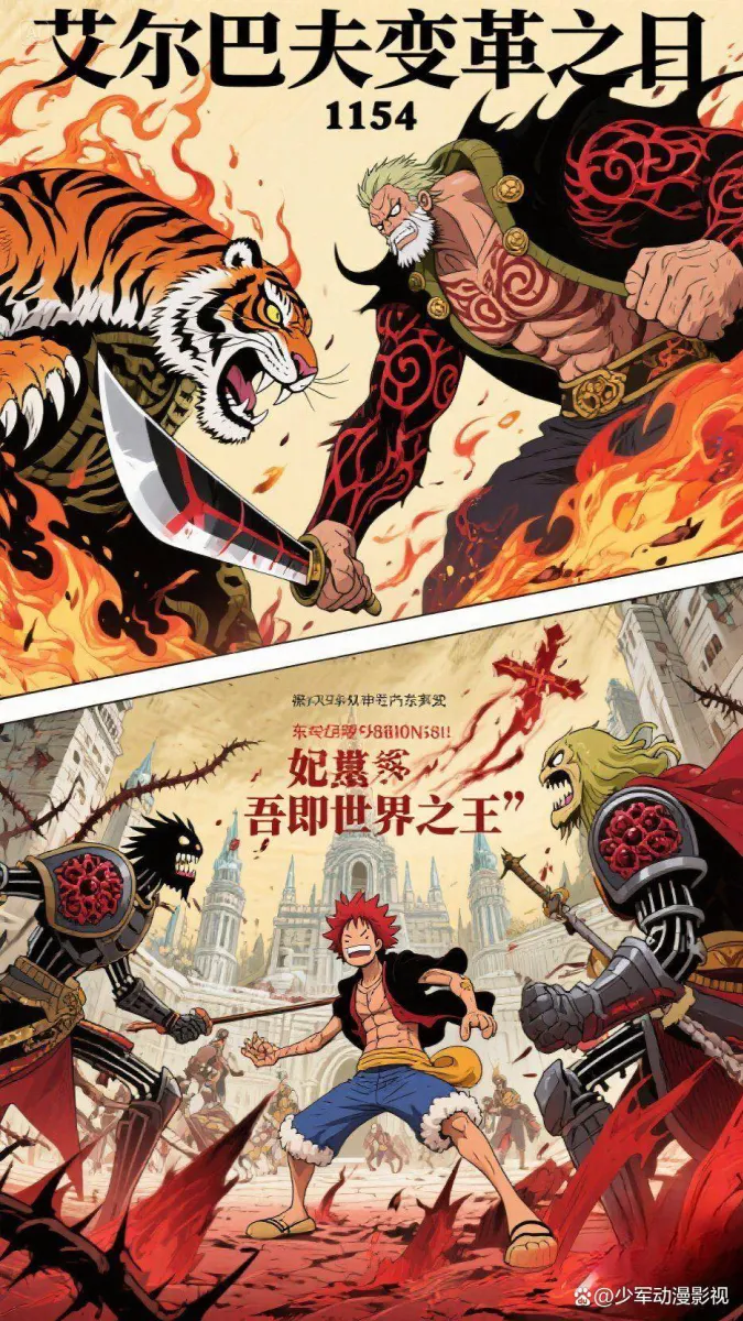 海賊王1154話：巨人族血戰弒神！紅髮黑化秘史！洛基夢魘覺醒