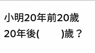 所以小明幾歲？挑戰你的智商！