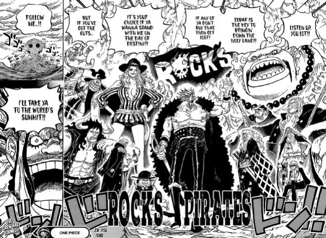 海賊王1157話：黑鬍子和巴基出生！神之谷事件全公開，洛克斯慘死