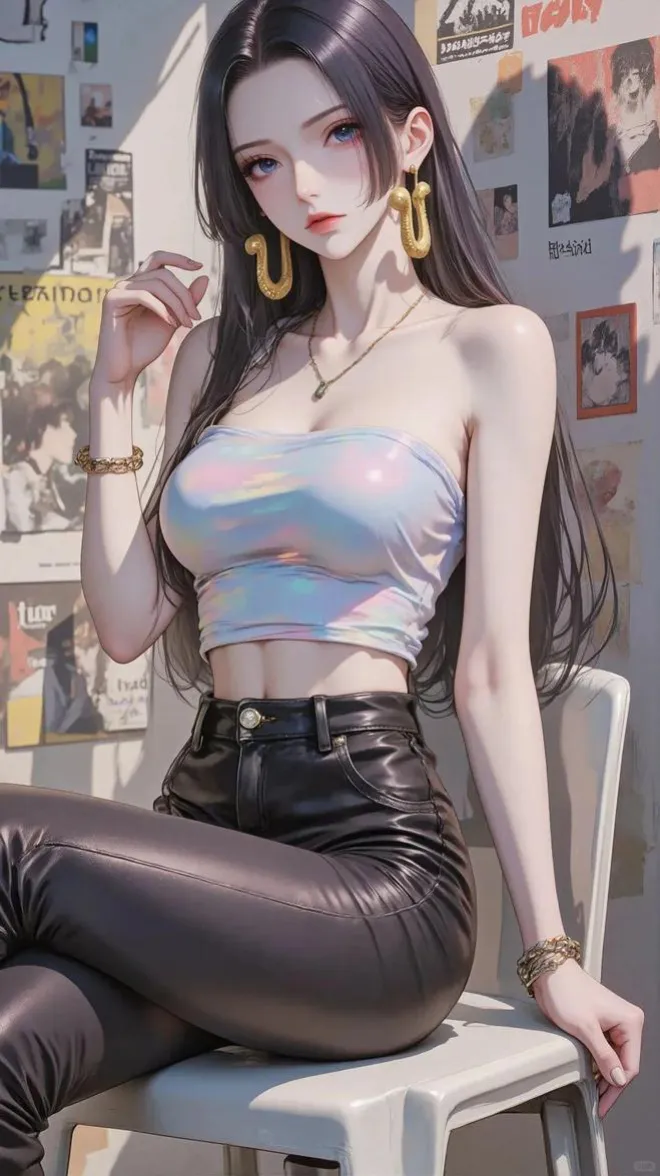 海賊王,漢庫克時尚風,冷酷御姐,又美又颯