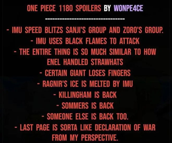 海賊王1180話,伊姆打敗索隆和山治,索瑪茲折磨女巨人葛爾茲