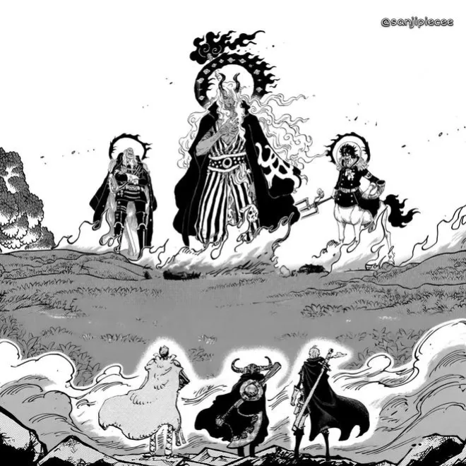 海賊王1183話,烏索普吃下幻獸種果實,洛克斯被冰封在瑪麗喬亞